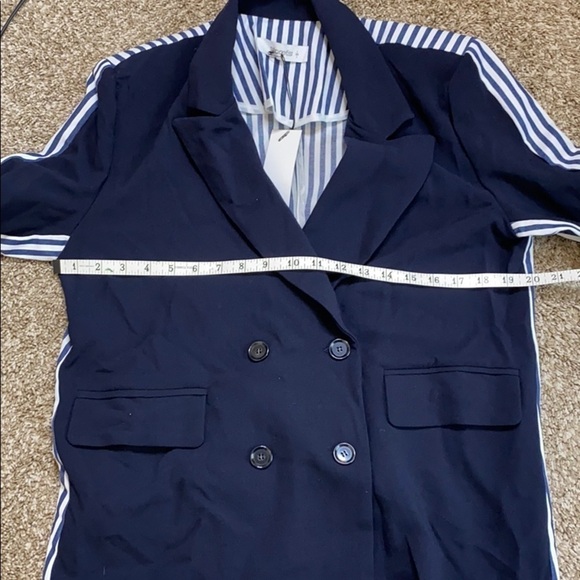 Storets Navy Mia Stripe Mix Jacket - Picture 5 of 9